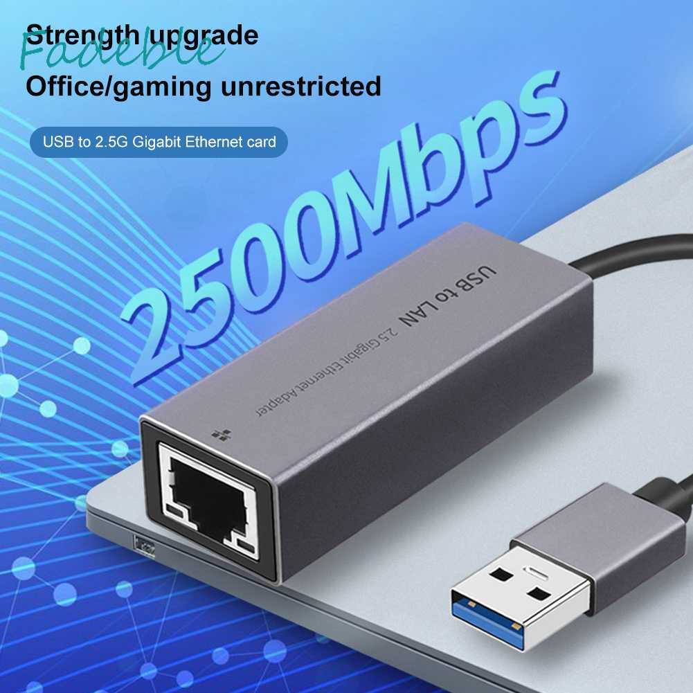 Thẻ Mạng 2.5G 2500Mbps Chuyển Đổi Từ Type-C / USB3.0 Sang RJ45