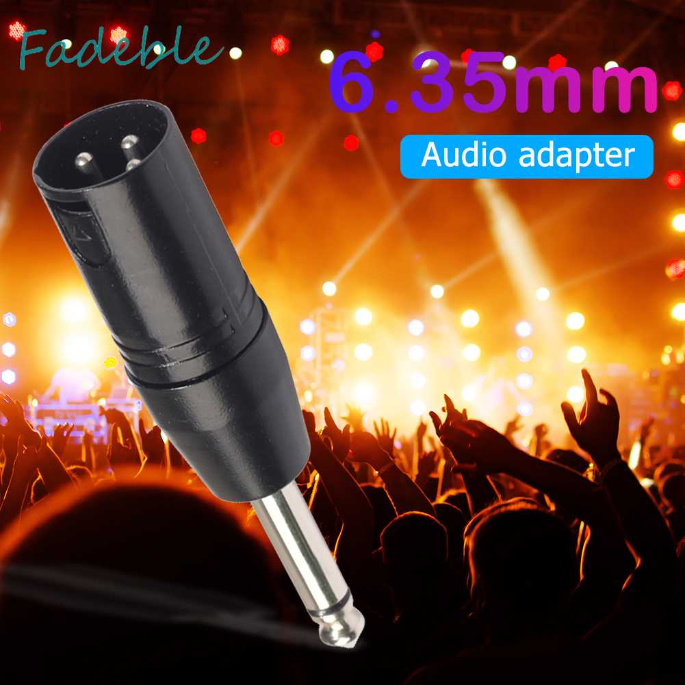 Bộ ChuyểN ĐổI Âm Thanh 6.35mm Mono ĐầU CắM Sang XLR 3Pin