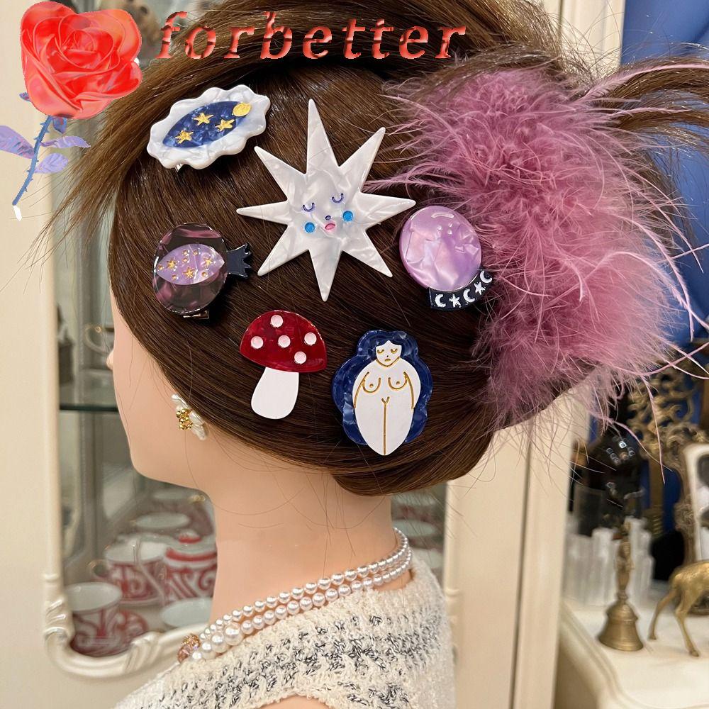 Kẹp Tóc Hình Ngôi Sao / Quả Cà Tím Dễ Thương Phong Cách Hàn Quốc