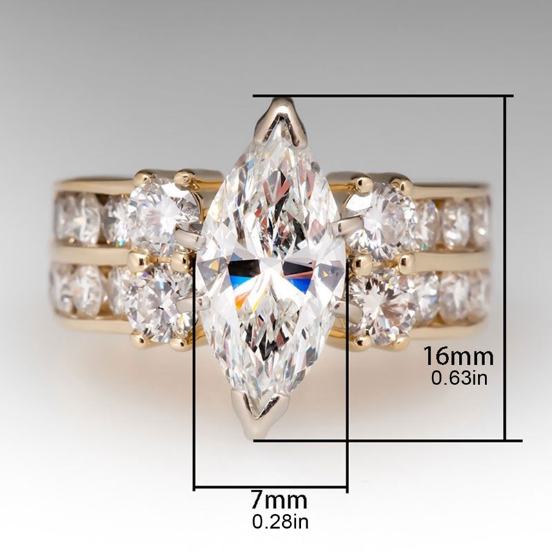 Ygt Nhẫn Đính Đá Zircon Pha Lê Thời Trang Hiện Đại Cho Nữ