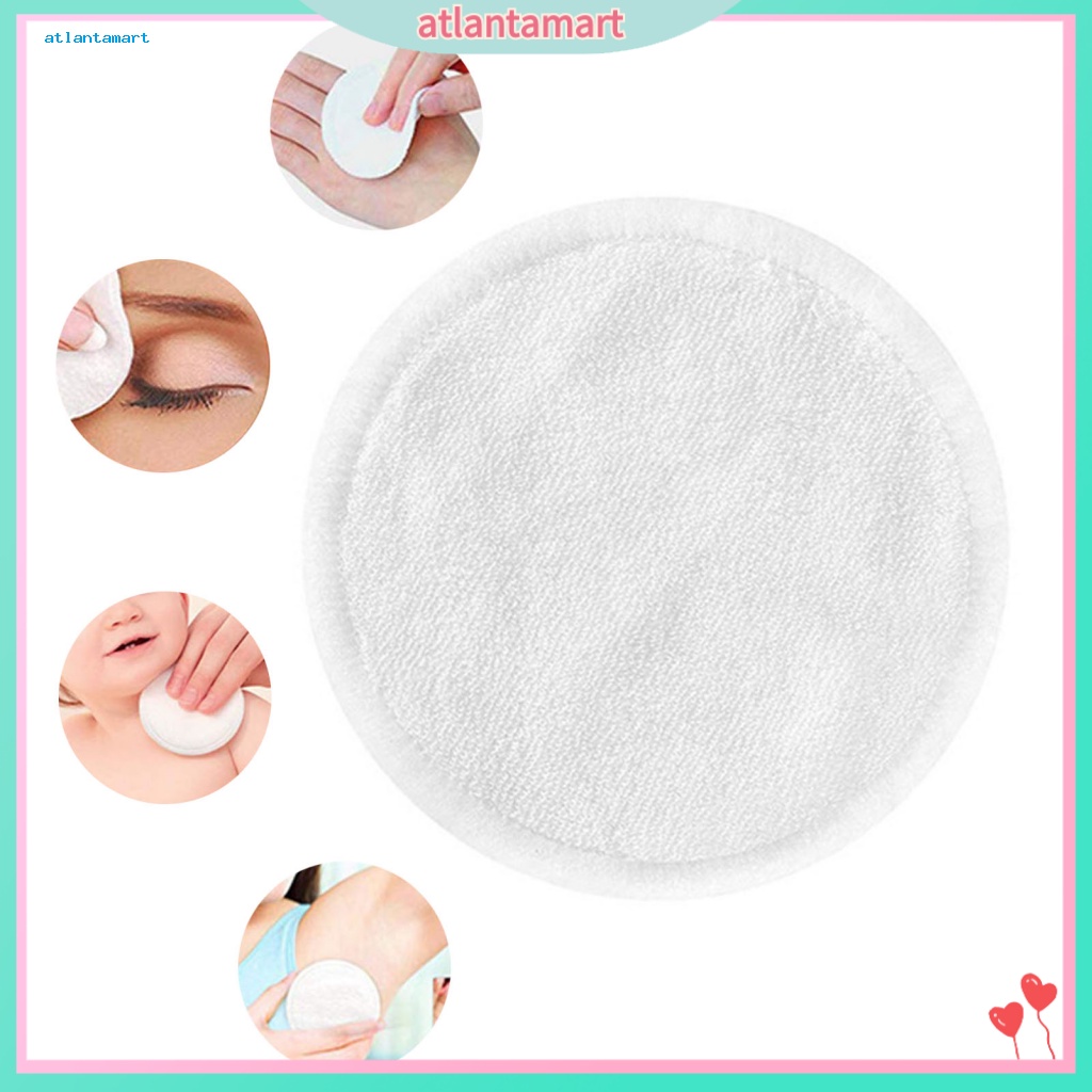 Túi Đựng Đồ Dùng Cao Cấp Tiện Dụng| Bộ 20 Miếng Bông Tẩy Trang Bằng Vải Cotton Tre Tự Nhiên Thấm Hút Nước Mạnh Có Thể Giặt Sạch