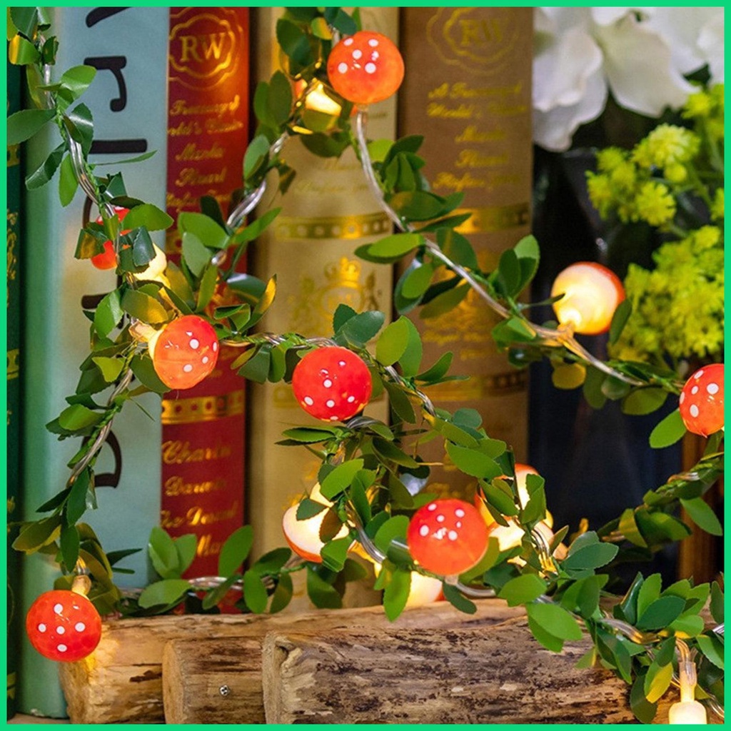 Dây Đèn LED Hình Nấm Trang Trí Sân Vườn / Tiệc Cưới / Giáng Sinh