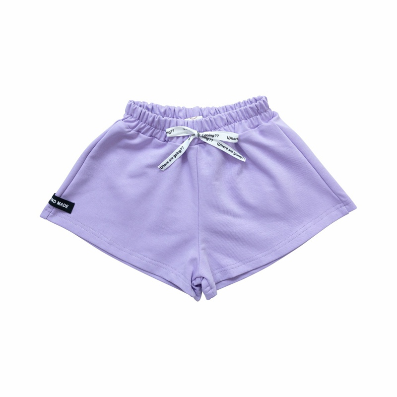 Quần Short Cotton Mềm Thoáng Khí Màu Trơn Thời Trang Mùa Hè Cho Bé Gái