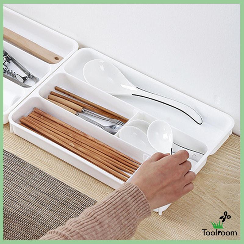 Khay Đựng Dụng Cụ Ăn Uống Chia Ngăn Tiện Dụng Cho Văn Phòng