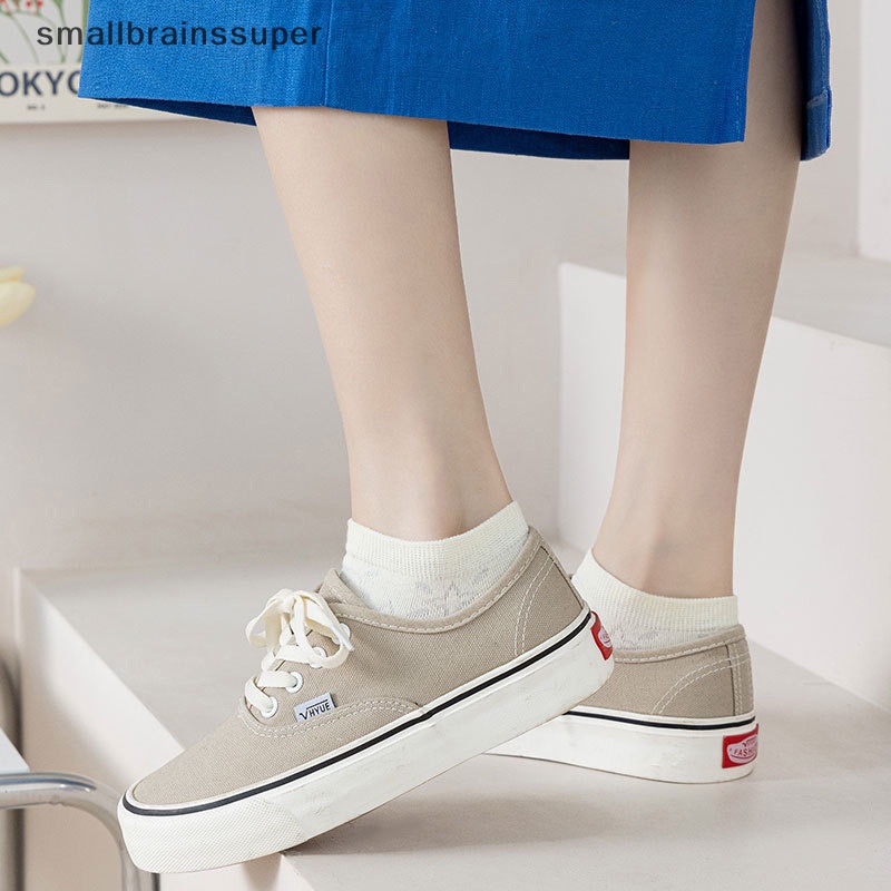 Vớ Cổ Thấp Họa Tiết Kẻ Sọc Màu Xanh Lá Thời Trang Xuân Hè Cho Nữ SBS