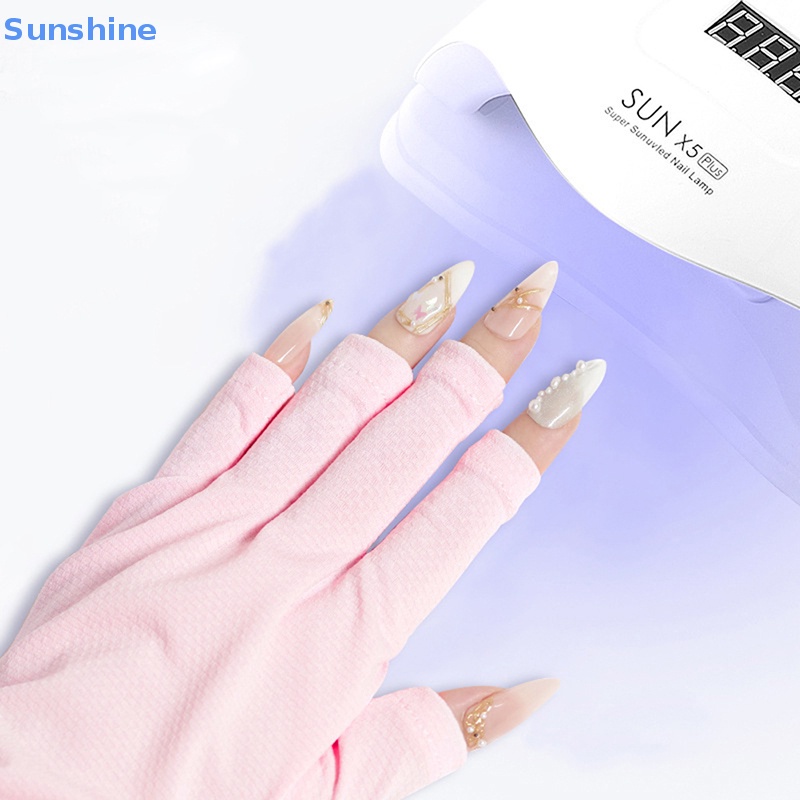 Găng Tay Hở Ngón Chống Tia Cực Tím Bảo Vệ Móng