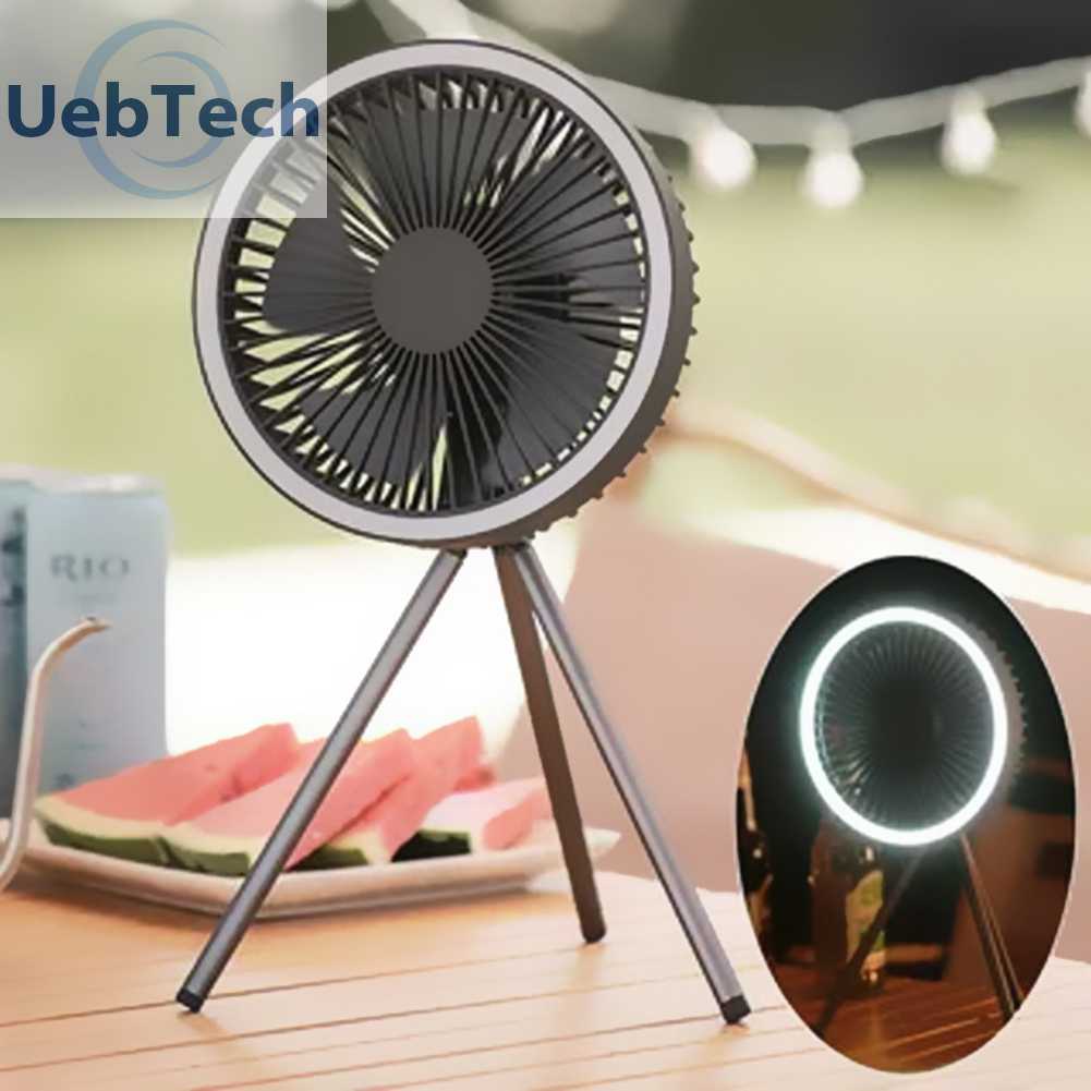 Quạt Cắm Trại 3 Tốc Độ 4000mAh / 10000mAh Có Thể Sạc Lại Bằng Cổng USB