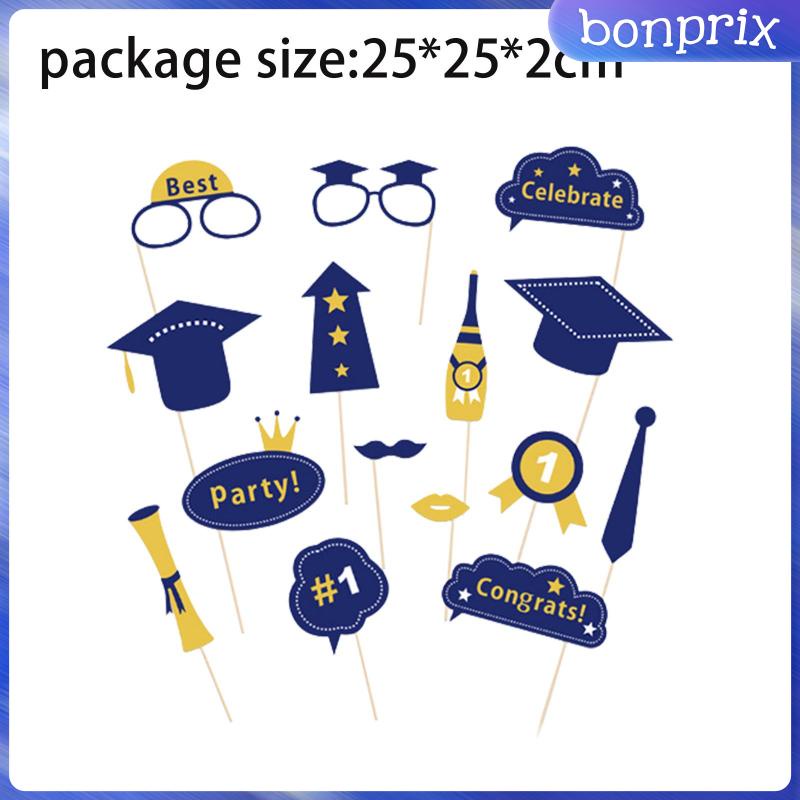 Set 19 Đạo Cụ Chụp Ảnh Lễ Tốt Nghiệp Vui Nhộn Cho Bé