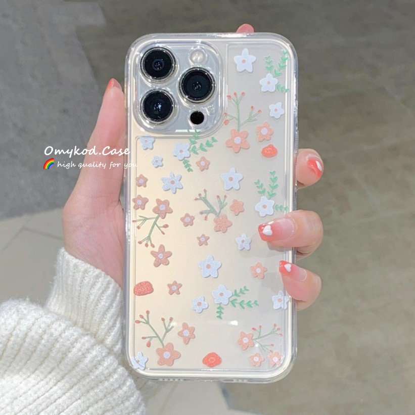 Ốp Điện Thoại Mềm Trong Suốt Chống Rơi Hình Hoa Cho Samsung S21 S20 FE S22 S21 S20 Plus Ultra Note 20Plus M33 M23 M53