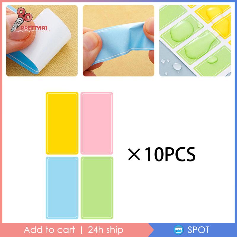 [Prettyia1] Giấy Ghi Chú Tự Dính Chống Thấm Nước Nhiều Màu Sắc Cho Văn Phòng Hoặc Làm Việc