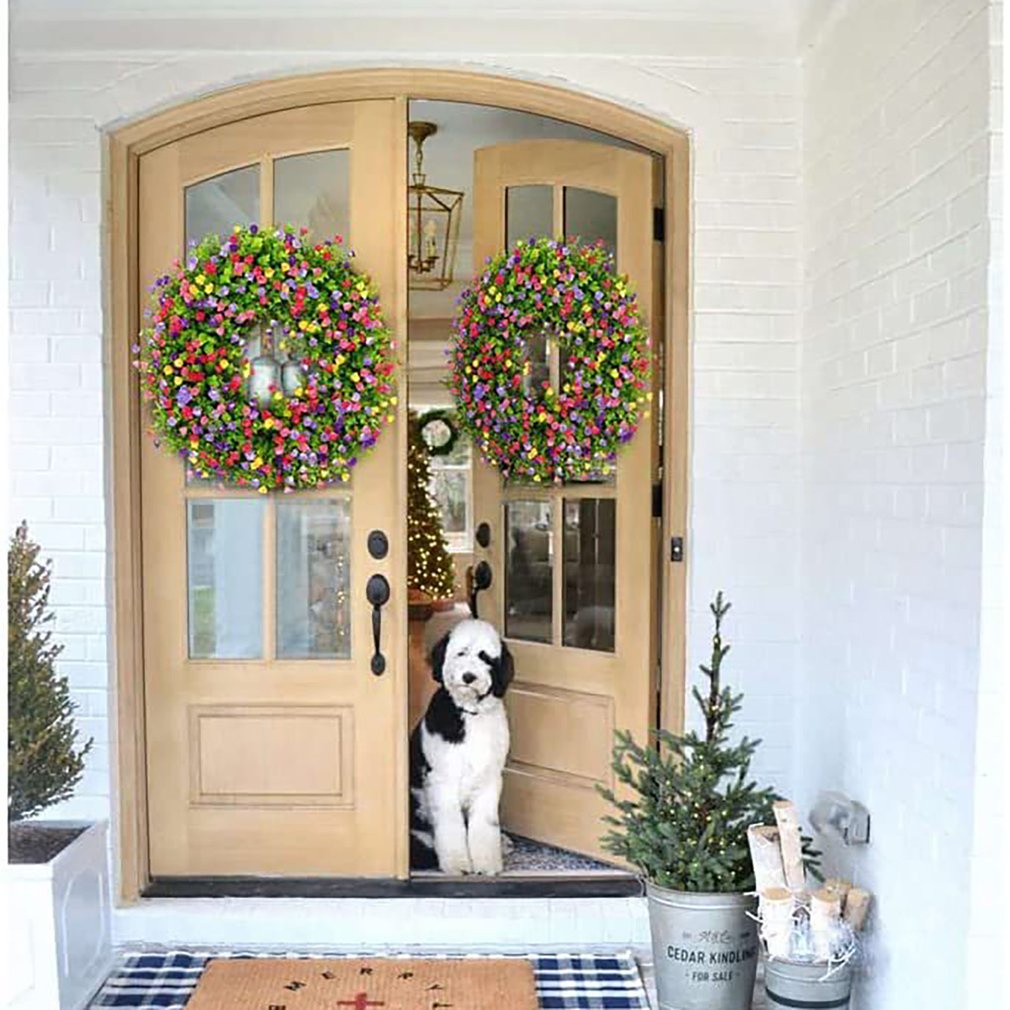 =Christmas=Wreath Decorative Pendants For Home And Room Colorful Garlands For Cafe House