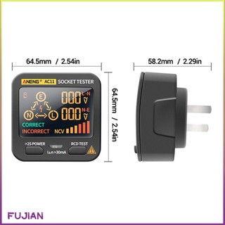 Multifunction Socket Tester Outlet Rcd Gfci Test & Bside Voltage Detector Home Essentials [B/10]
