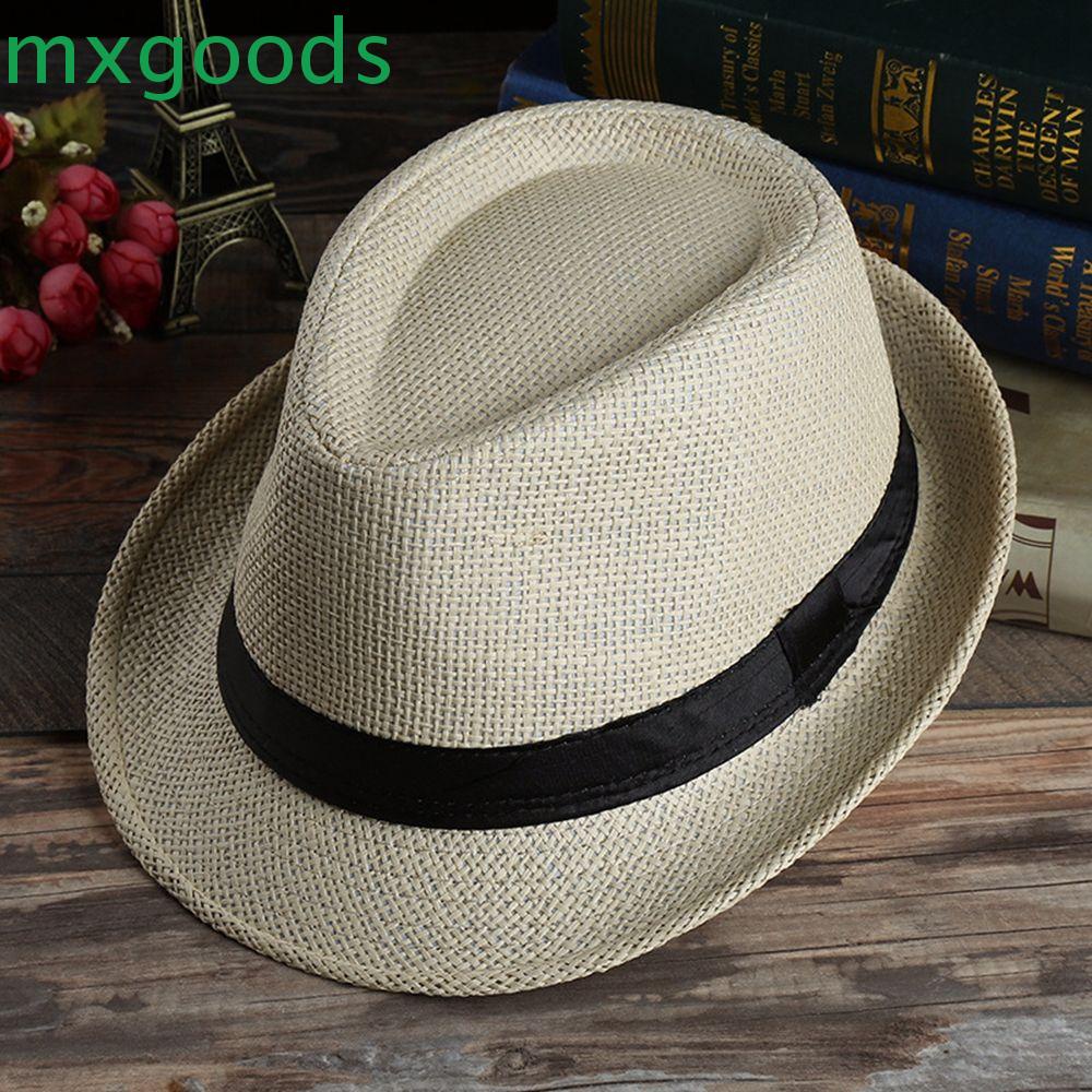 Mũ Cói Che Nắng Phối Ruy Băng Đơn Giản Thời Trang Đi Biển Mùa Hè Cho Bạn Gái