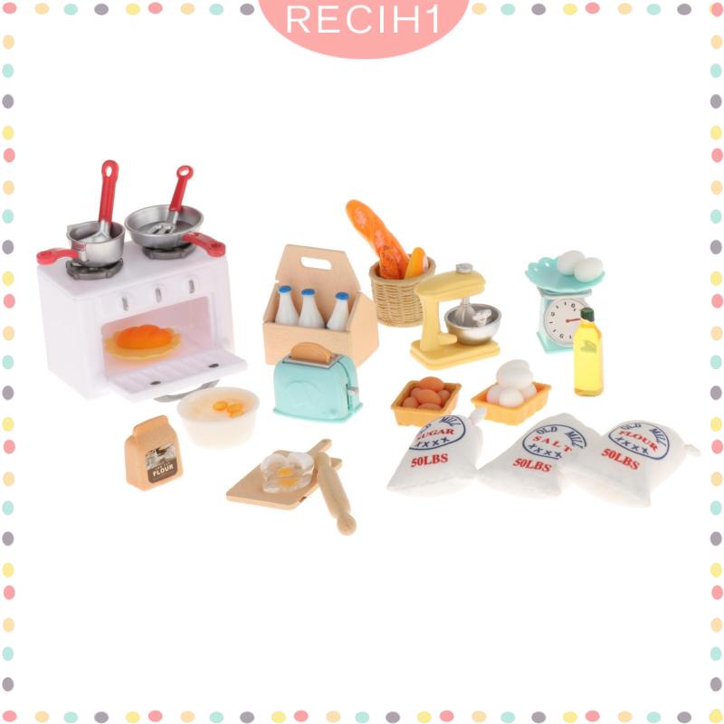 Bộ Dụng Cụ Nấu Ăn Tỉ Lệ 1 / 12 Cho Nhà Búp Bê