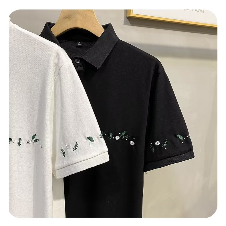 Áo Thun POLO Cotton Tay Ngắn Cỡ Lớn Đơn Giản Thời Trang Mùa Hè Cho Nam