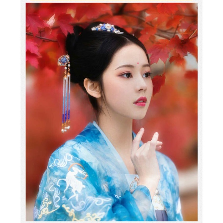 Bộ Tóc Giả Kiểu Cổ Điển Kèm Túi Đựng Thời Trang Cho Nữ