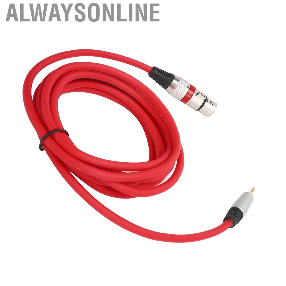 Alwaysonline 3.5mm Male To XLR Female Adapter Cable 3 M Cable Cord For Microphone New
