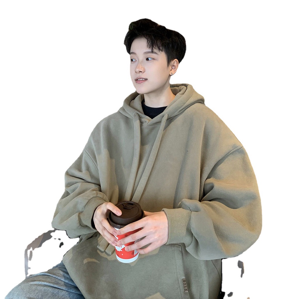 Áo khoác hoodie dáng rộng có mũ Unisex