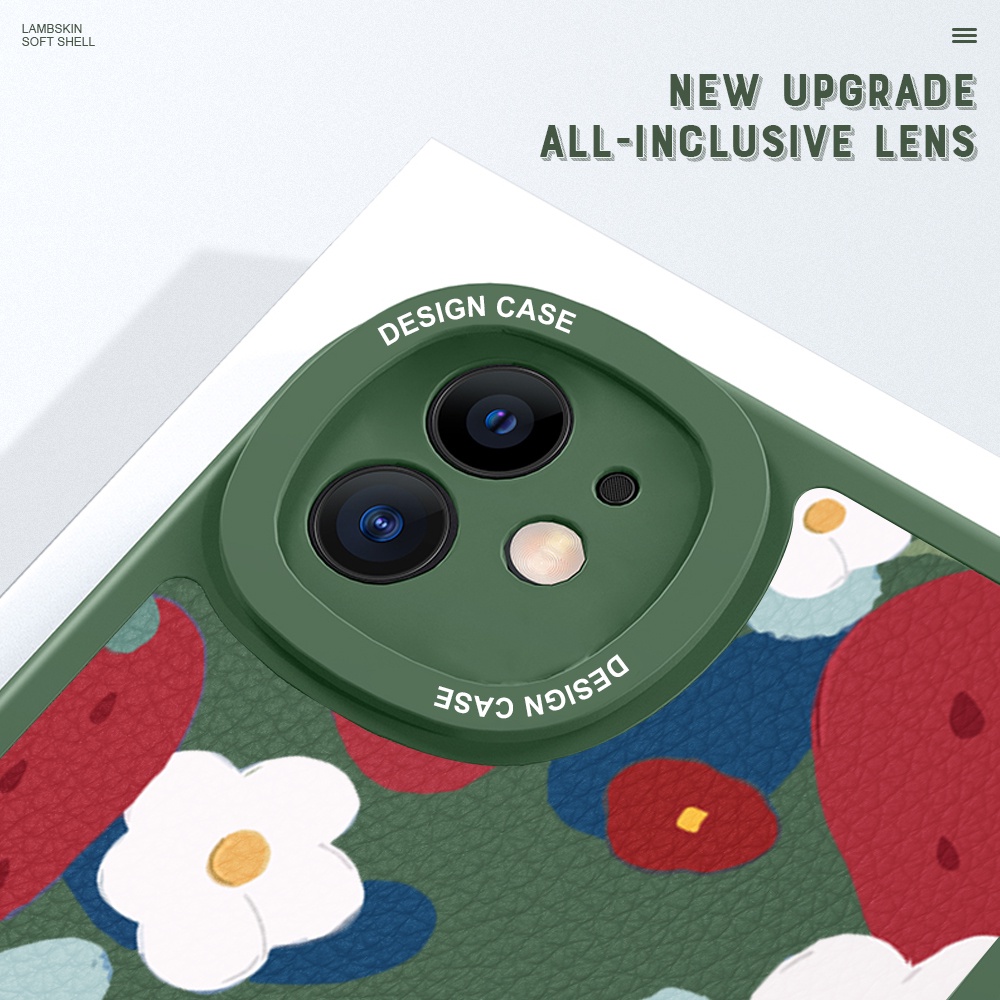 Samsung Galaxy S22 S21 S20 FE Plus Ultra S22+ S21+ S20+ 5G Cho Ốp lưng điện thoại In Hình Flower Strawberry