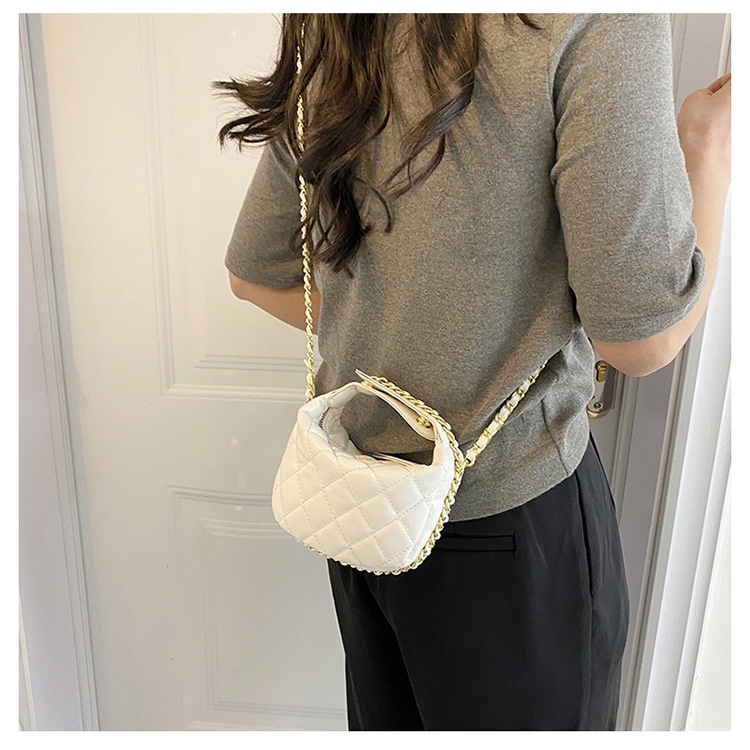 Túi Xách Đeo Vai Hình Vuông Cỡ Nhỏ Phối Dây Đeo Sợi Xích Thời Trang 2023 Cho Nữ