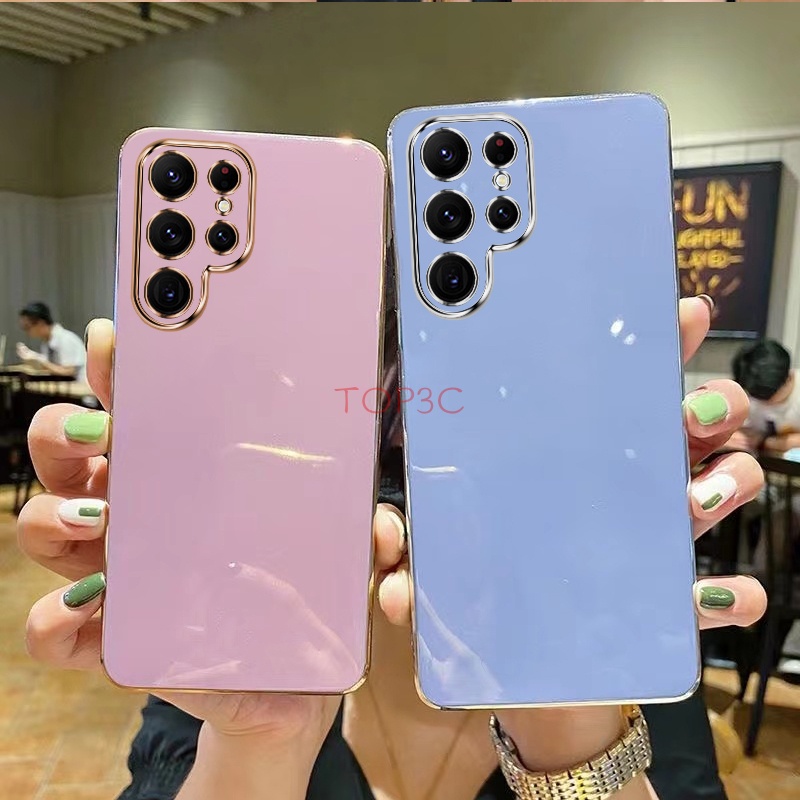 Ốp lưng S23 Ultra Ốp Điện Thoại Viền Thẳng Thời Trang Cho Samsung S23 ultra / S23 Plus / S22 ultra / S21 ultra / S23 ZB