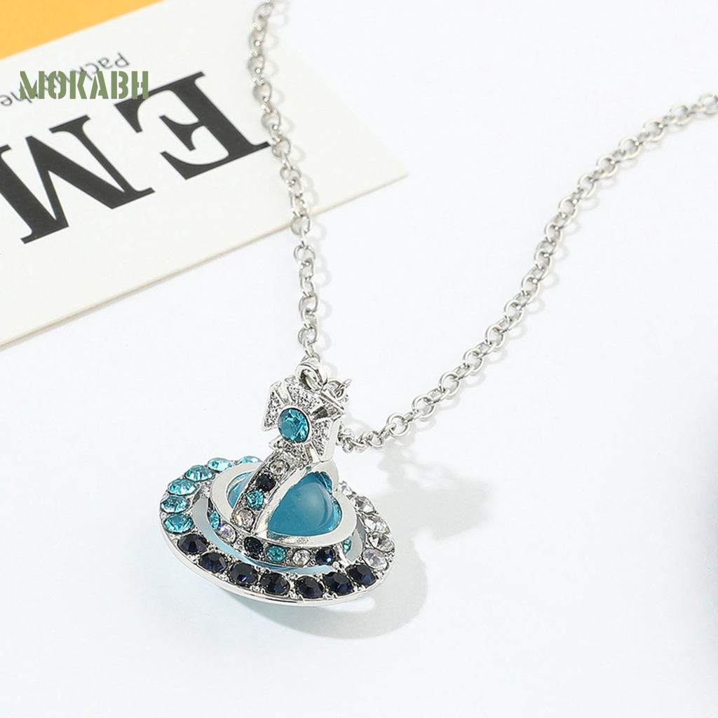 [Mới] Vòng cổ Mặt Hình Hành Tinh Đính Đá Zircon Giả Cao Cấp Cá Tính Dành Cho Nữ