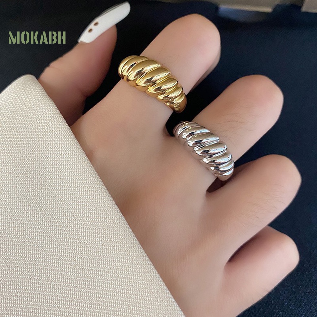 [Mới] Nhẫn Hở Điều Chỉnh Được Không Phai Phong Cách Pháp Cổ Điển Cá Tính Trang Sức Cho Nữ