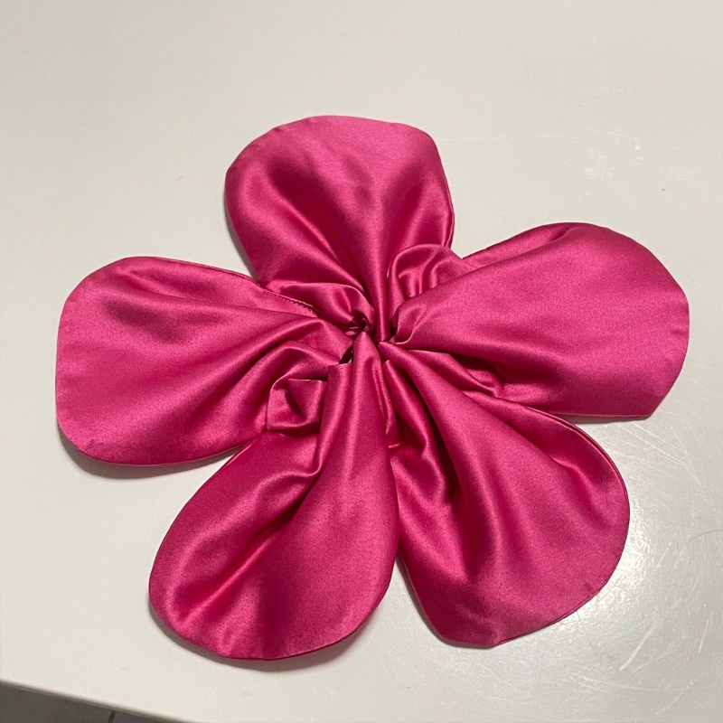 Dây Cột Tóc Đuôi Ngựa Co Giãn In Họa Tiết Hoa Xinh Xắn Thời Trang Cho Nữ Giá Đỡ