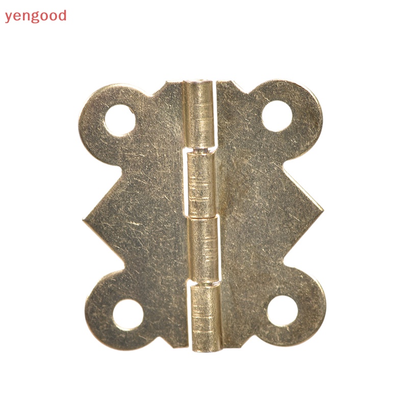 Set 10 Bản Lề Bướm Mini Bằng Đồng Thau Nhiều Màu Sắc Dùng Để Sửa Chữa Ngăn Kéo / Hộp Trang Sức