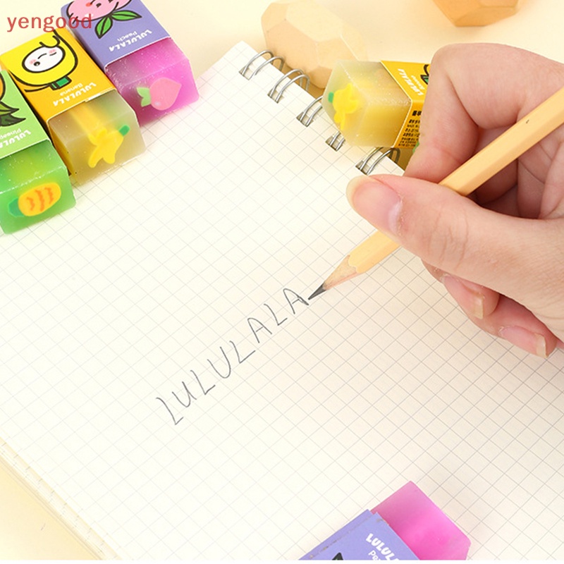 (YGD) Gôm Tẩy Bút Chì Hình Trái Cây Ngẫu Nhiên Dễ Thương