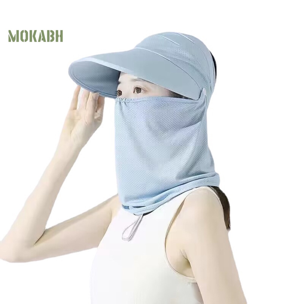 Mũ Chống Nắng / Gió Hở Chóp Co Giãn Thoáng Khí Màu Sắc Trơn Dành Cho Nữ