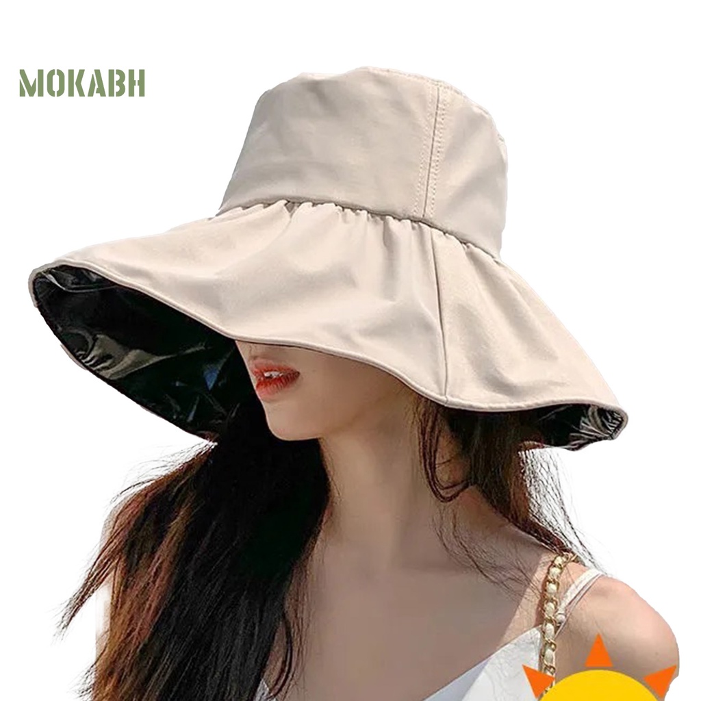 Nón Vành Tròn Lót Vinyl Chống Nắng Thời Trang Cho Nữ