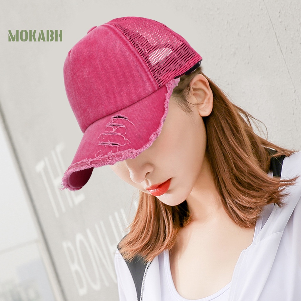 Mũ Lưỡi Trai Phối Lưới Chống Tia UV Thời Trang Mùa Hè Cho Nam