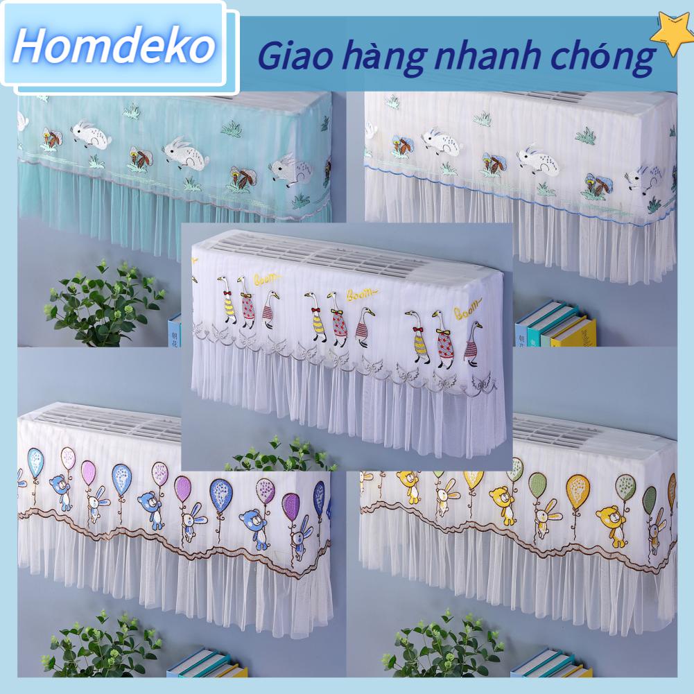 Vải rèm bọc điều hoà,che tránh gió thổi trực tiếp,chống bụi bẩn Homdeko E.
