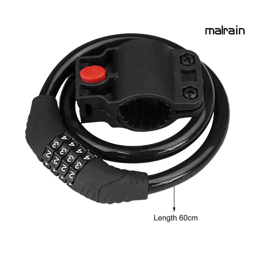 Khóa Xe Đạp Leo Núi An Toàn Có Mật Khẩu Bốn Chữ Số Tiện Dụng