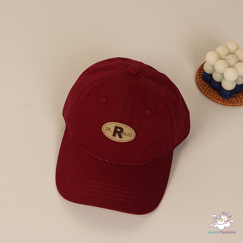 Mũ Lưỡi Trai Màu Sắc Đơn Giản In Chữ Phong Cách Phương Tây