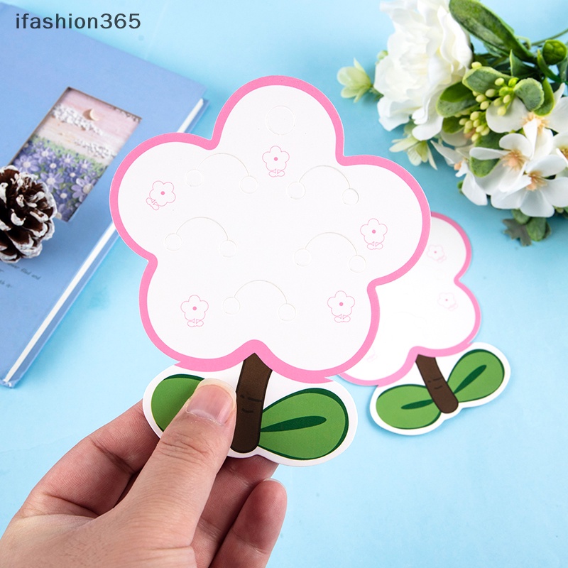 Set 50 Thẻ Giấy Hình Hoa Làm Kẹp Tóc Trang Sức Thủ Công DIY