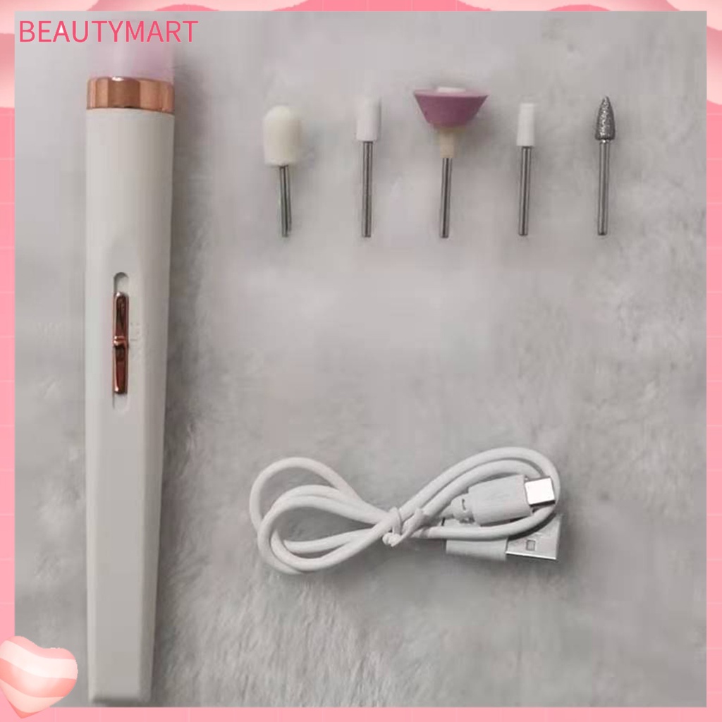 Máy Mài Móng Tay 5 Trong 1 Tốc Độ Cao Tiết Kiệm Điện Sạc USB Có Thể Sạc Lại