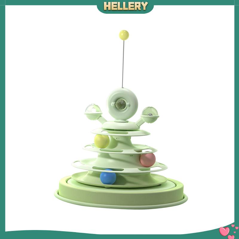 [HelleryVN] Đồ Chơi Xếp Hình Đường Ray Vòng Tròn 3 Lớp Vui Nhộn Cho Mèo Cưng