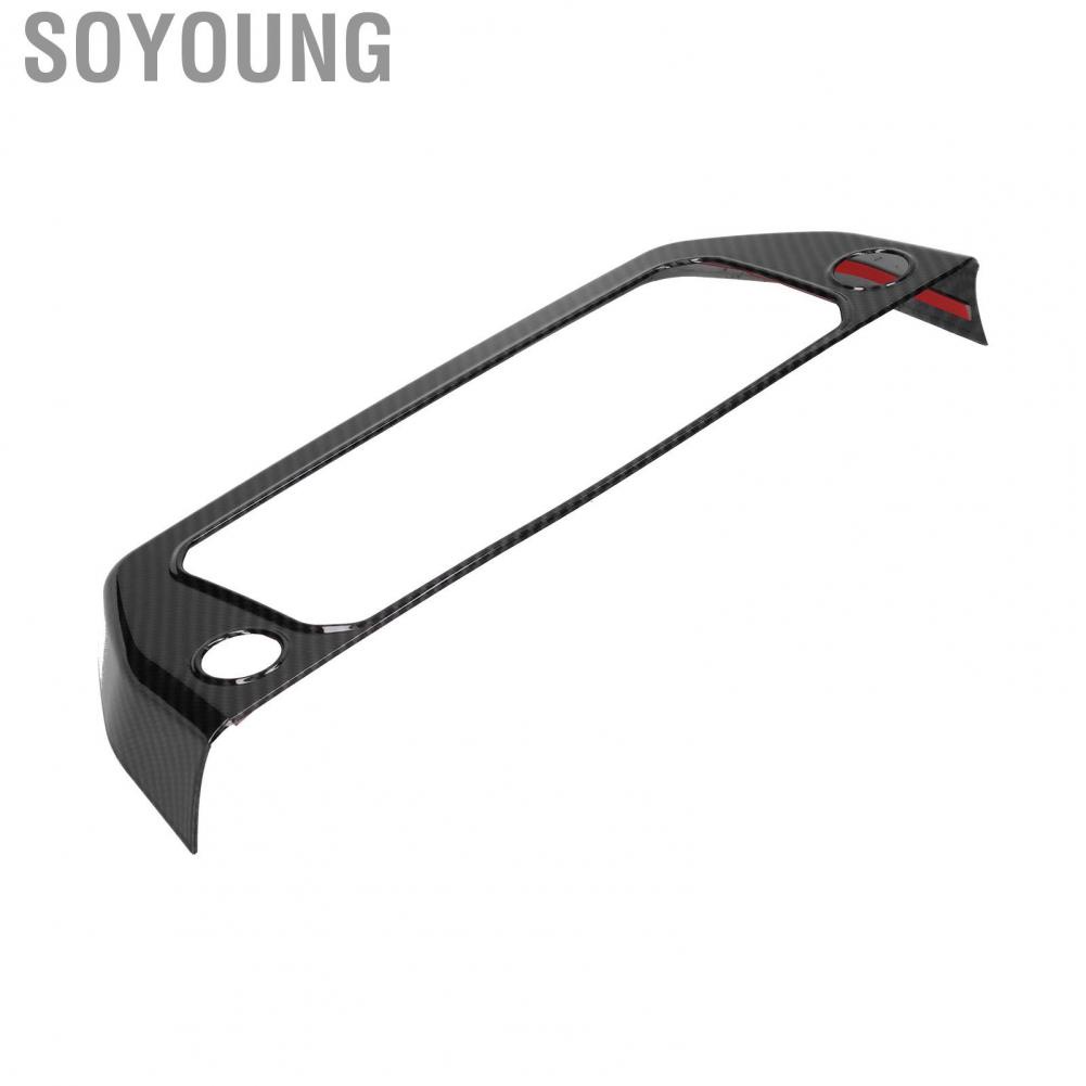 Soyoung Air Conditioning Switch Panel Trim Cover Carbon Fiber Style Replacement for Land Rover Defender 2020-2021