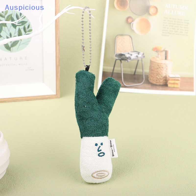 Búp Bê Nhồi Bông Mềm Hình Rau Củ Quả Màu Xanh Lá Dùng Trang Trí Ba Lô / Móc Khóa