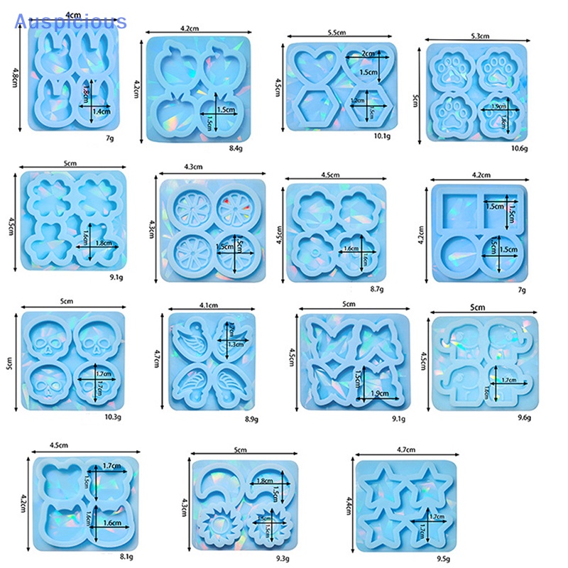 Khuôn Silicon Làm Mặt Trang Sức Hình Động Vật Dễ Thương
