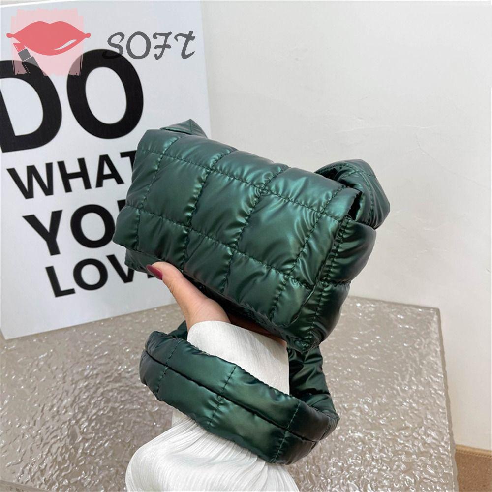 Túi Đeo Vai Bằng Cotton Gọn Nhẹ Họa Tiết Kẻ Sọc Thời Trang