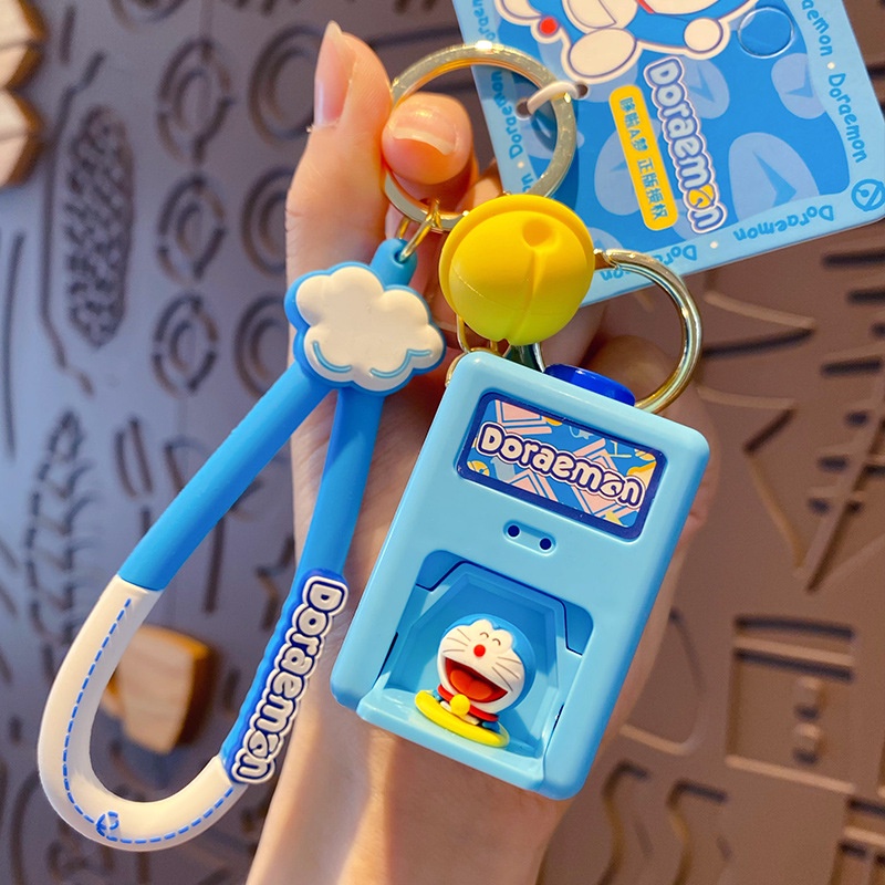 Móc Khóa Hình Máy Ảnh Doraemon Đầu To Dễ Thương