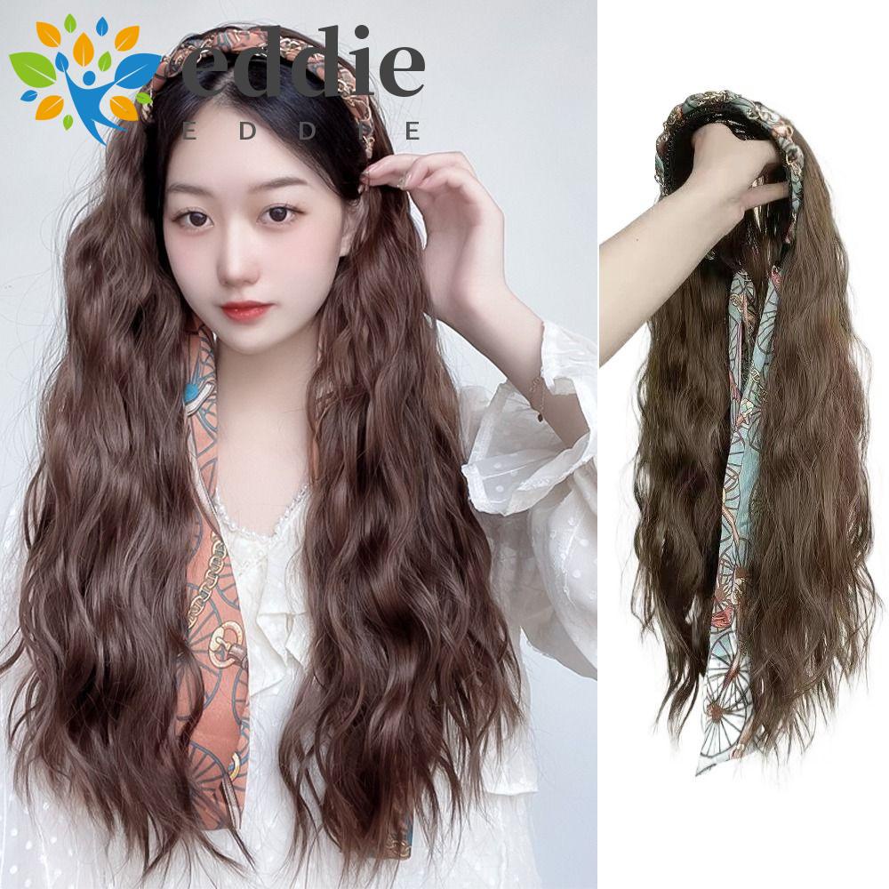 Tóc Giả 26Ennie Nửa Đầu Có Kẹp Tự Nhiên Bằng Sợi Tổng Hợp Màu Đen / Cam / Xanh Dương Thời Trang Cho Nữ