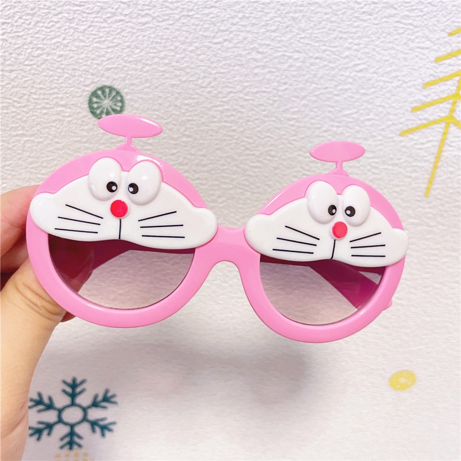 Kính Mát Hình Mèo Doraemon Chống Tia Cực Tím Phong Cách Mới Cho Bé