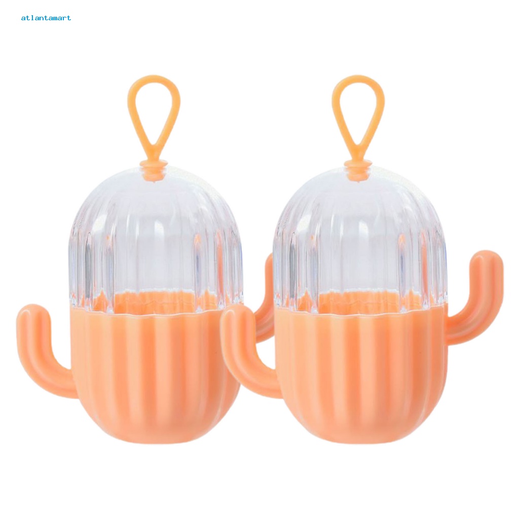 Túi Đựng Đồ Dùng Cao Cấp Tiện Dụng| Set 2 Hộp Đựng Mút Trang Điểm Hình Quả Trứng Trong Suốt Có Nắp Đậy Mềm Mại Chống Ẩm / Bụi Bẩn