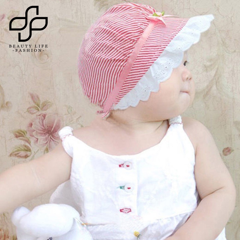 Mũ Bucket Che Nắng Đi Biển Mùa Hè Hình Hoa Thời Trang Cho Bé Gái Sơ Sinh