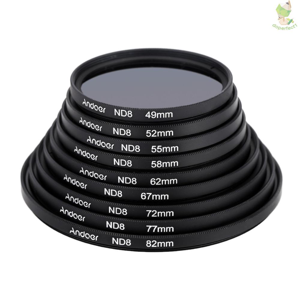 Andoer 72mm UV+CPL+ND8 Circular Lens Kit Circular Polarizer Lens ND8 Neutral Density Lens with Bag for   Pentax  DSLR Ca   Came-6.5