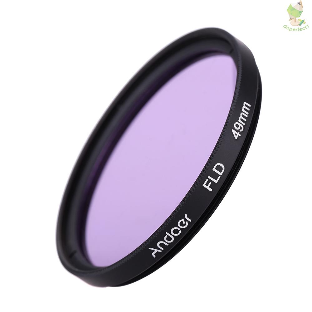 Andoer 49mm UV+CPL+FLD+ND(ND2 ND4 ND8) Photography Filter Kit Set Ultraviolet Circular-Polarizing Fluorescent Neutral De   Came-6.5